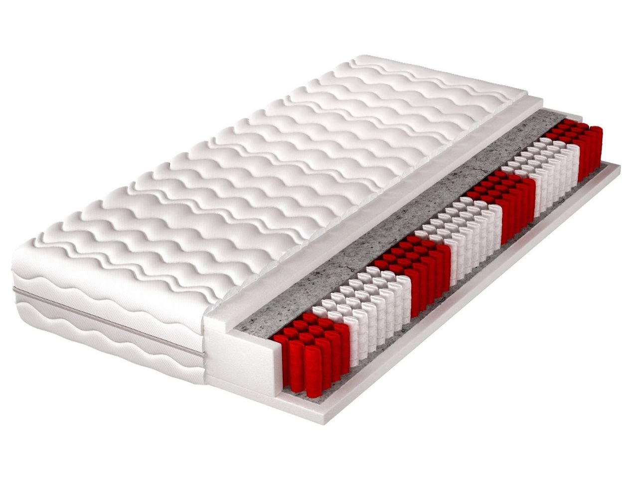 Taschenfederkernmatratze Multipocket mit Polyurethanschaum Verano 120x200