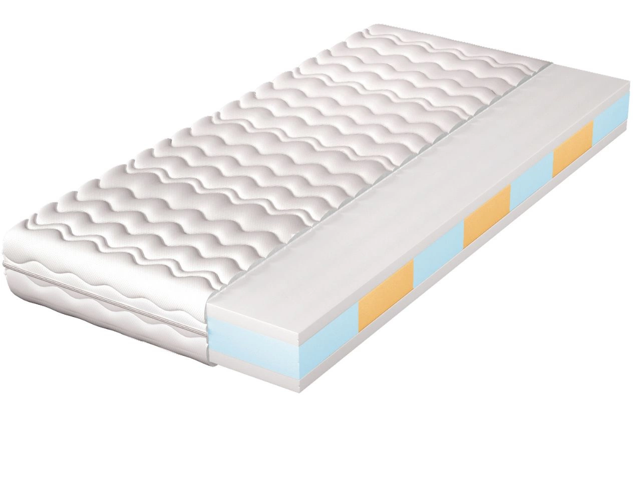 Schaumstoffmatratze mit 7 Liegezonen Mero 160x200