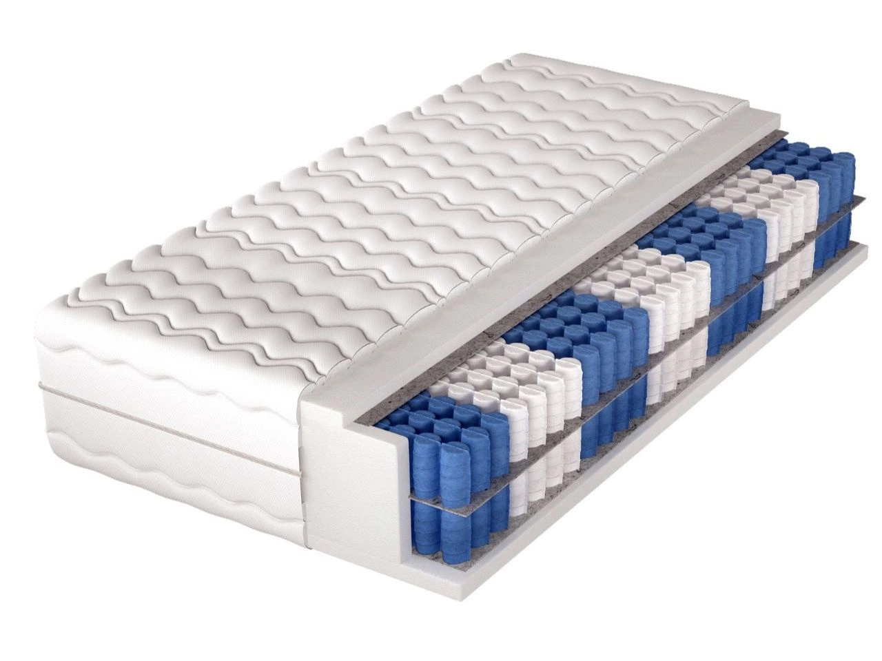 Taschenfederkernmatratze mit Polyurethanschaum Velario 140x200