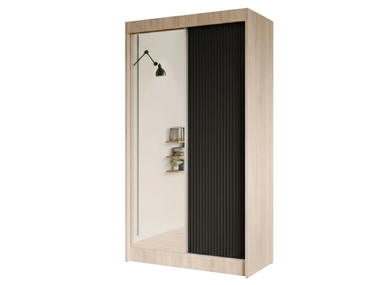 120 cm \ Schwarz || Eiche Sonoma \ Ja