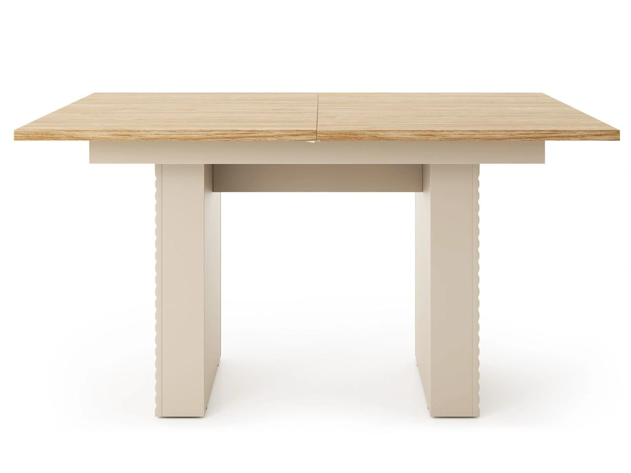 Rechteckiger Ausziehtisch Rapallo Kaschmir, Eiche geölt
