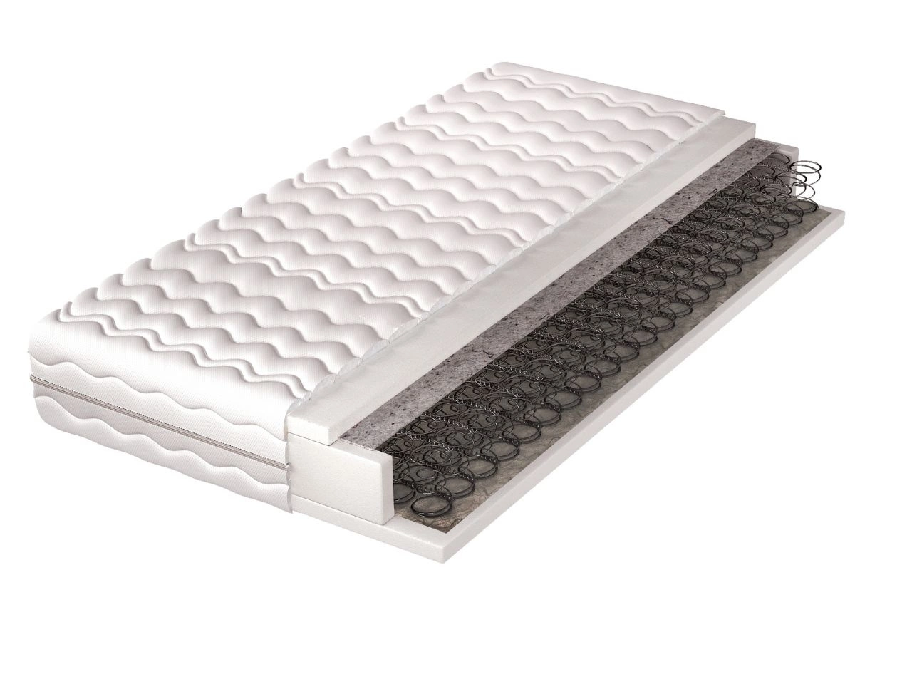 Bonell-Federkernmatratze mit Polyurethanschaum Formo 80x200