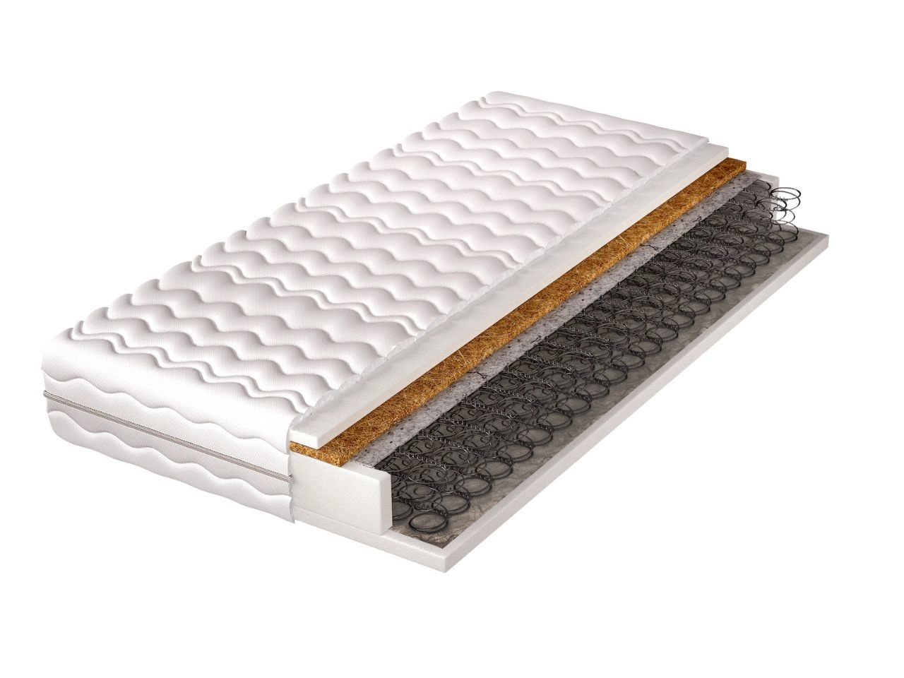 Bonell-Federkernmatratze mit Kokosmatte Sleepo 100x200