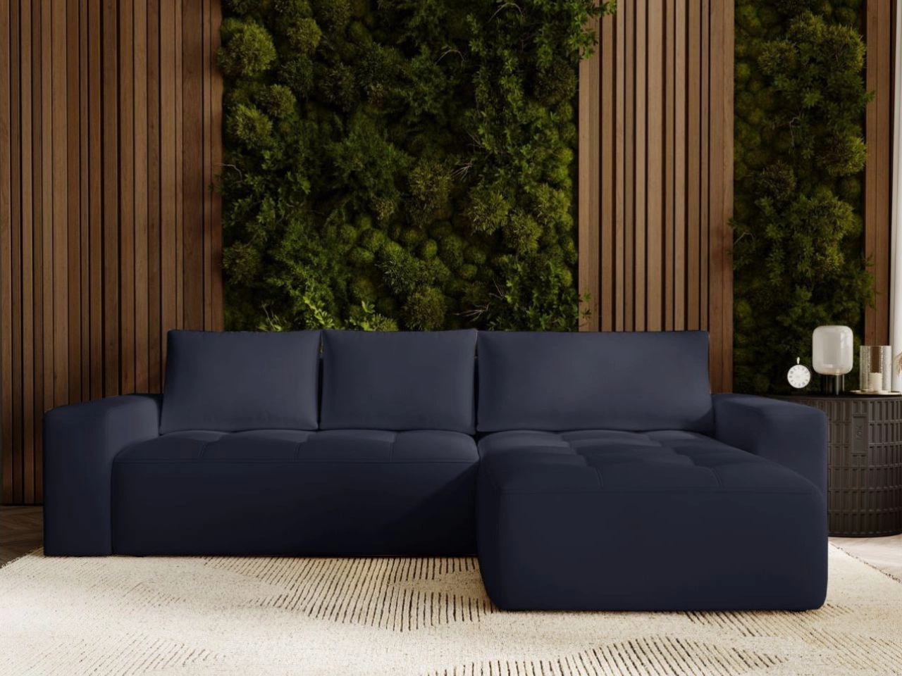 Ecksofa L-Form Rechts mit Schlaffunktion und Bettkasten Portland Anthrazit