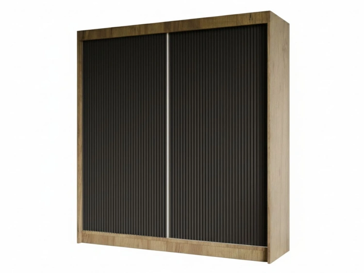 200 cm \ Schwarz || Handwerk Goldene Eiche \ Nein