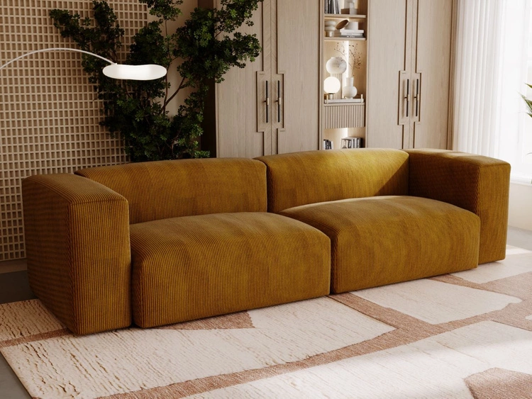 Sofa Landi Cord Braun