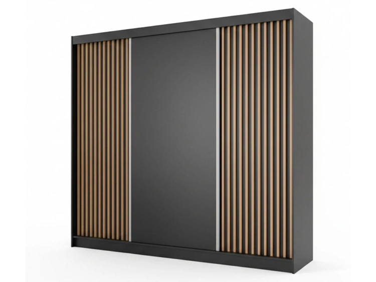 250 cm \ Schwarz || Wotan Eiche \ Nein