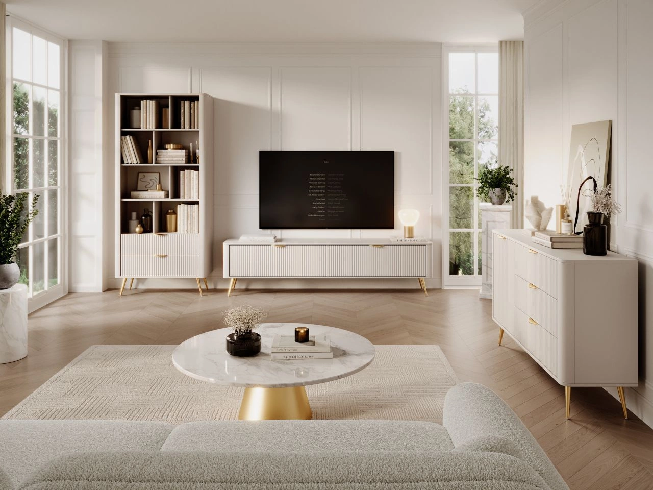 Wohnzimmer-Set Latina Beige