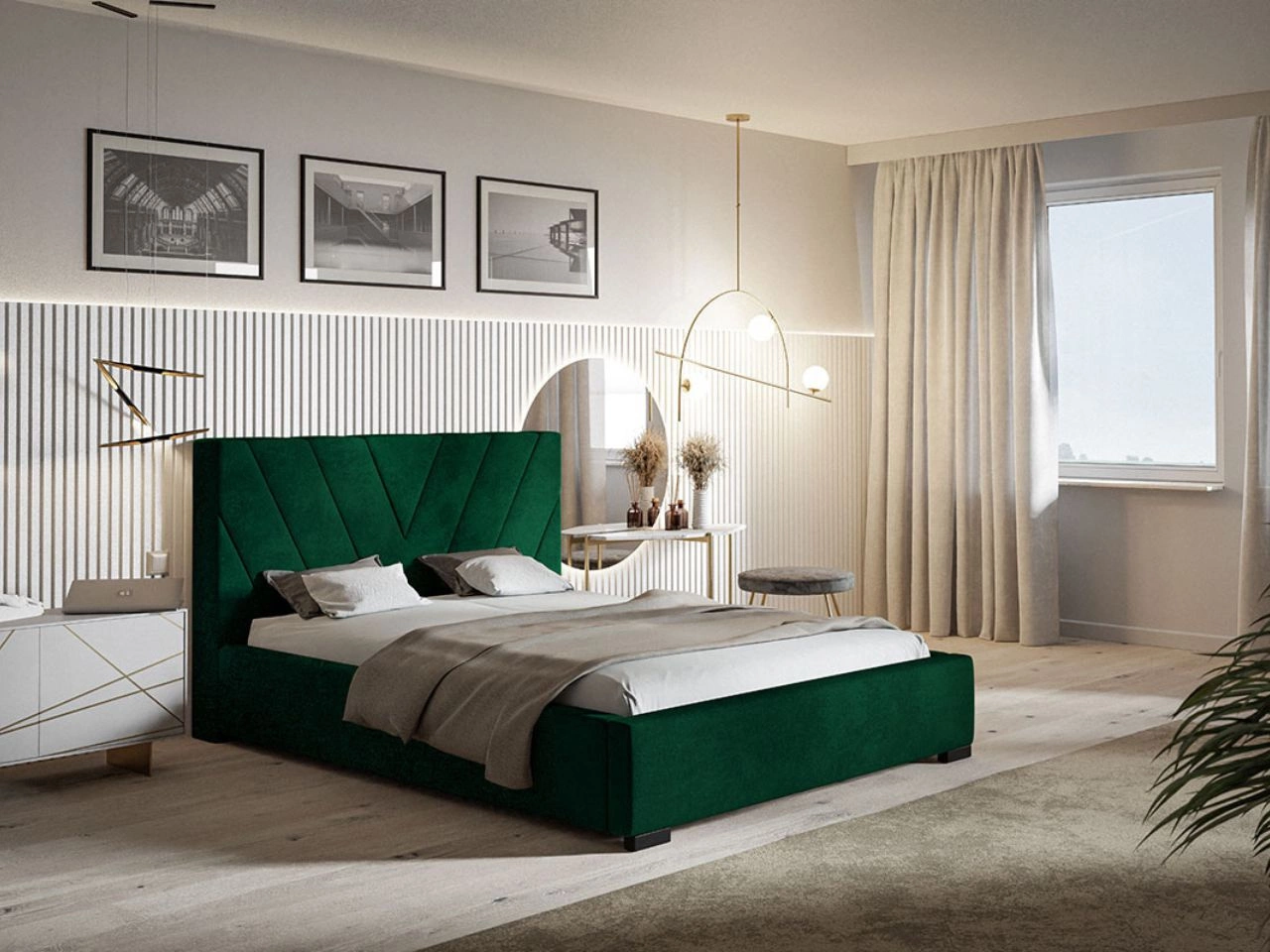 Polsterbett mit Bettkasten und Lattenrost 180x200 Tivoli Dunkelblau