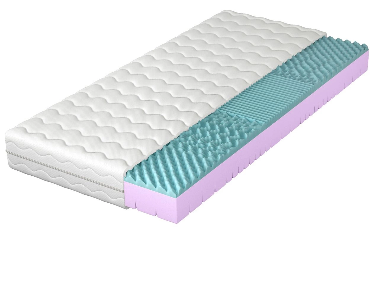 Schaumstoffmatratze mit profiliertem T28-Schaum Talia 120x200