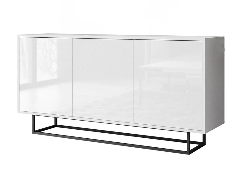 Glänzendes Weiß \ Schwarz