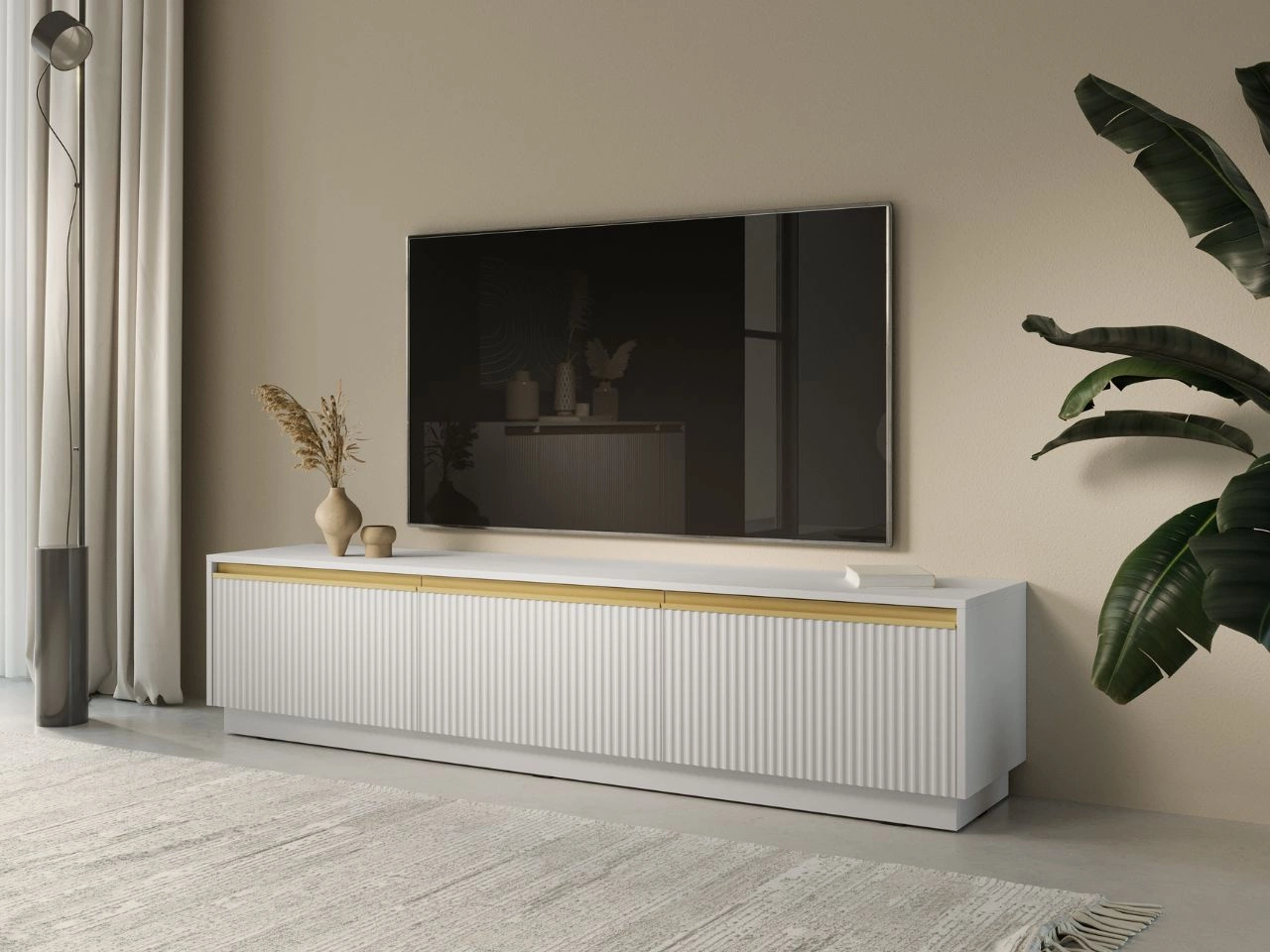 TV-Lowboard mit Türen Roland Weiß