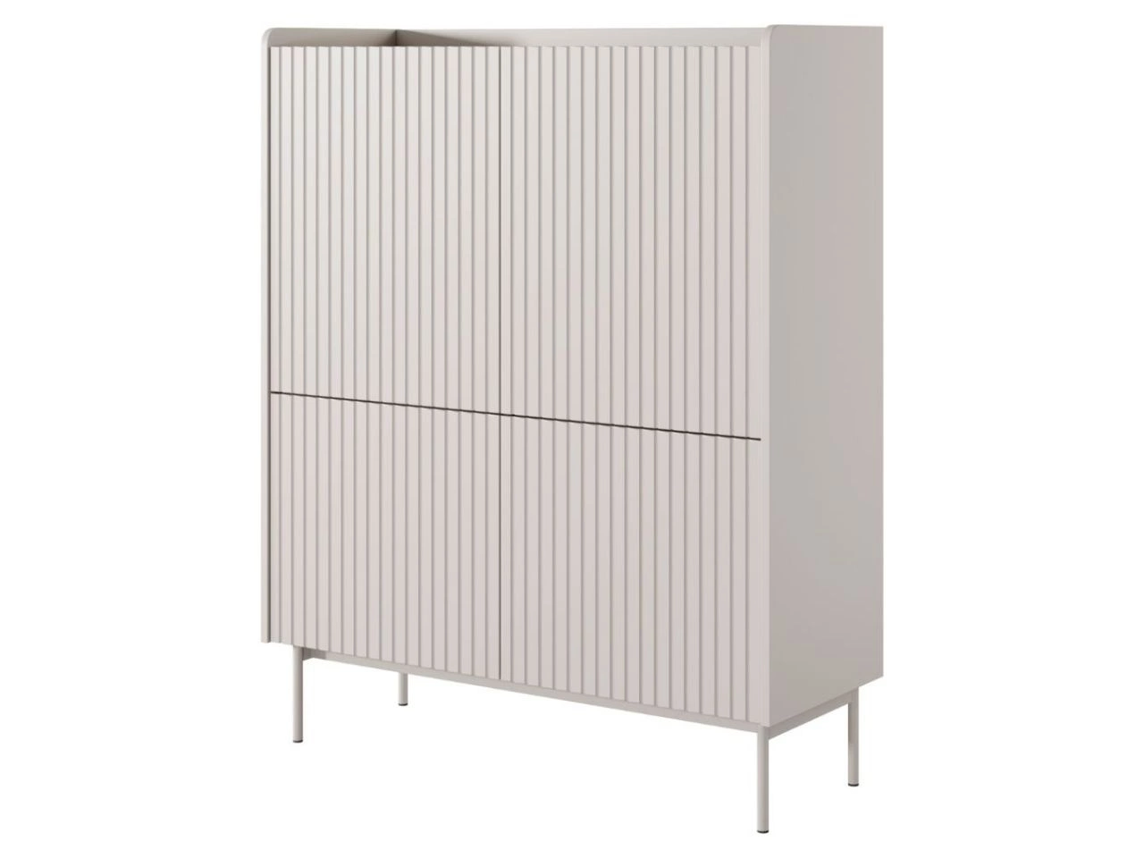 Türkommode Abios Beige, Scandi Eiche