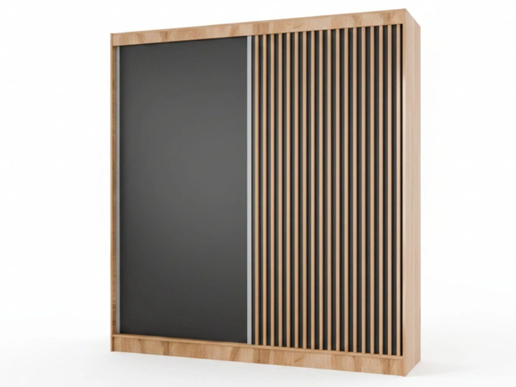 200 cm \ Schwarz || Wotan Eiche || Handwerk Goldene Eiche \ Nein