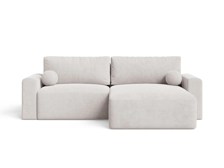 Grau \ Samt \ L-Form