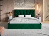 Polsterbett mit Bettkasten und Lattenrost 120x200 Orlo Grün