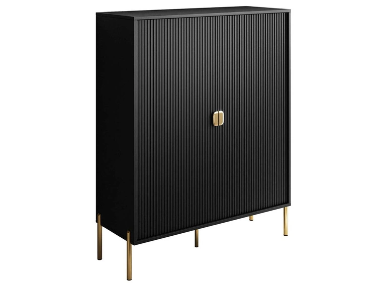 104 cm \ Mattschwarz \ Golden