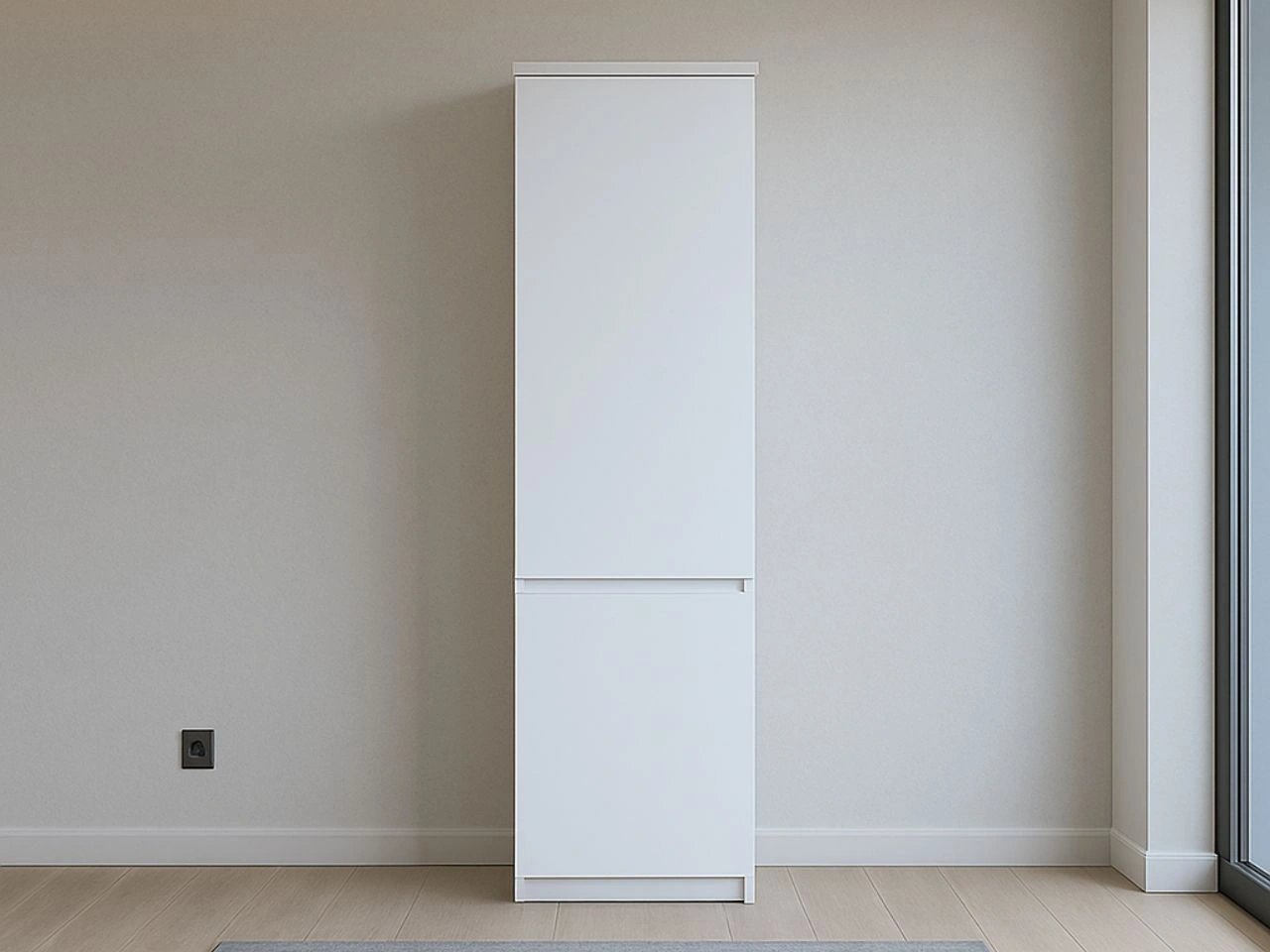 Kleiderschrank mit Drehtüren 45 Arcadia Weiß