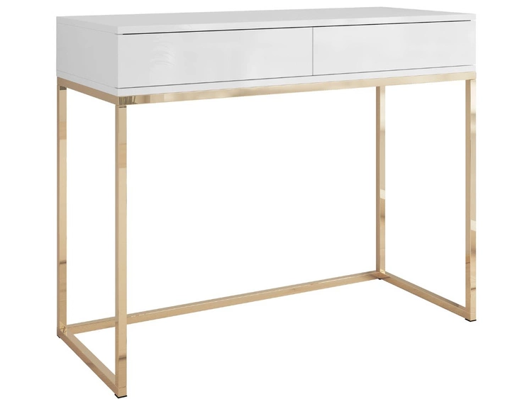 Glänzendes Weiß \ Push to open \ Golden