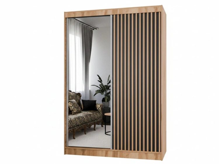 150 cm \ Schwarz || Wotan Eiche || Handwerk Goldene Eiche \ Ja