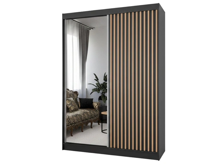 150 cm \ Schwarz || Wotan Eiche \ Ja