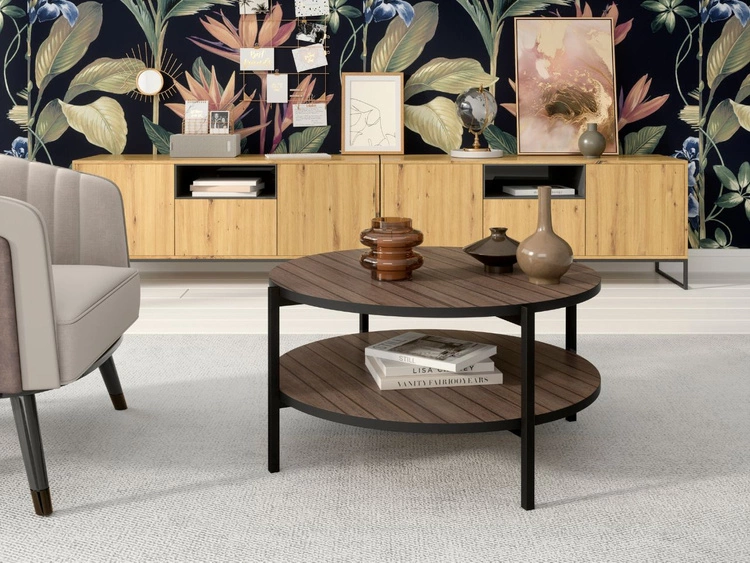 Doppel-Couchtisch Sevilla Dunkelbraun