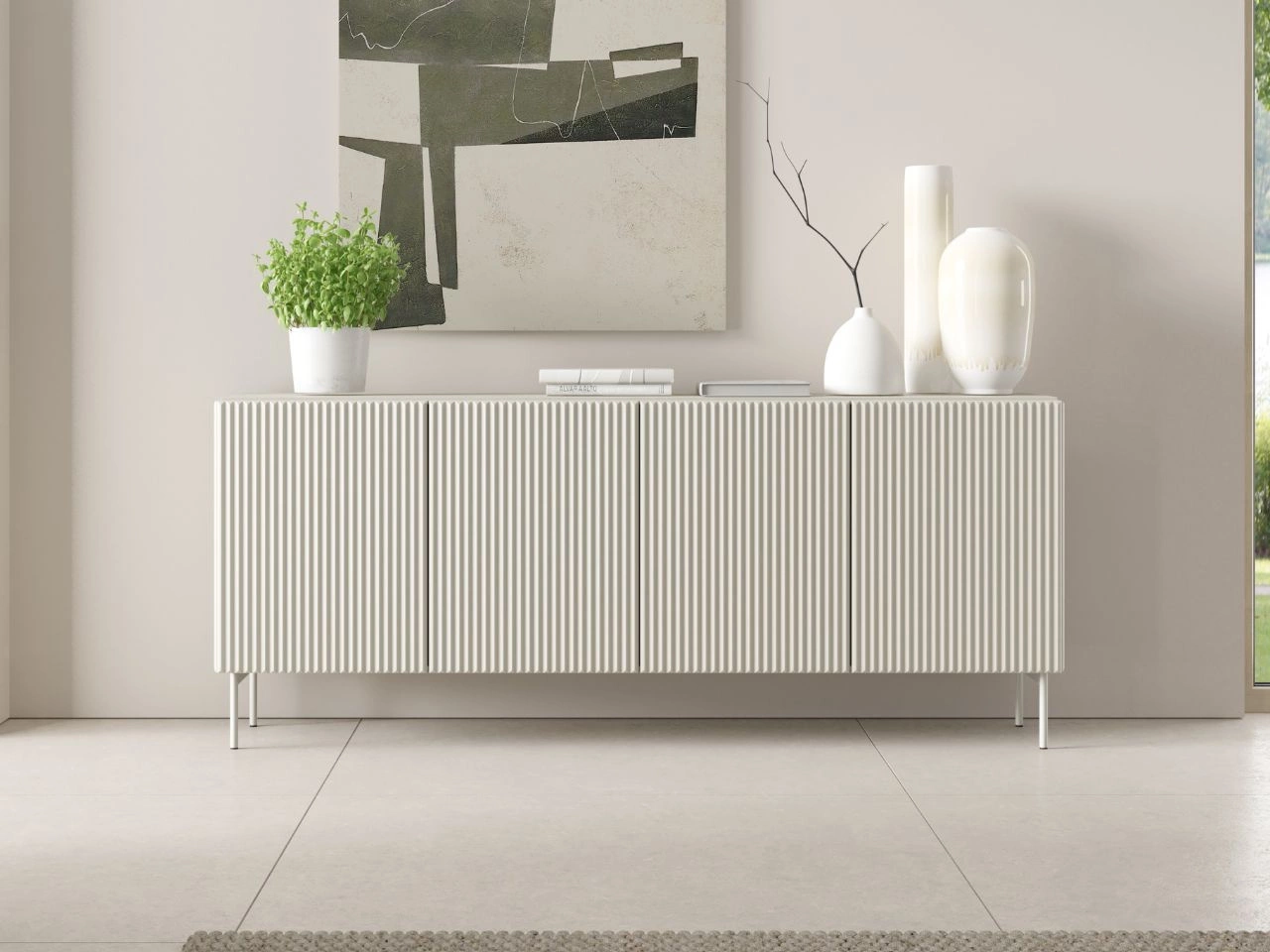 Kommode mit vier Türen Qualita Kaschmir