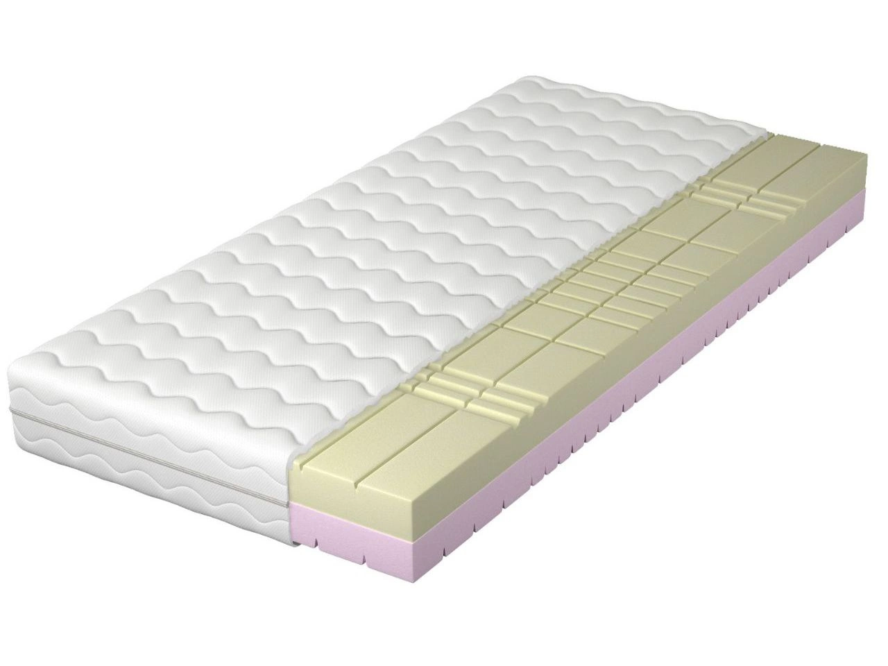 Schaumstoffmatratze mit 7-Zonen-Polyurethanschaum Ovelo 80x200