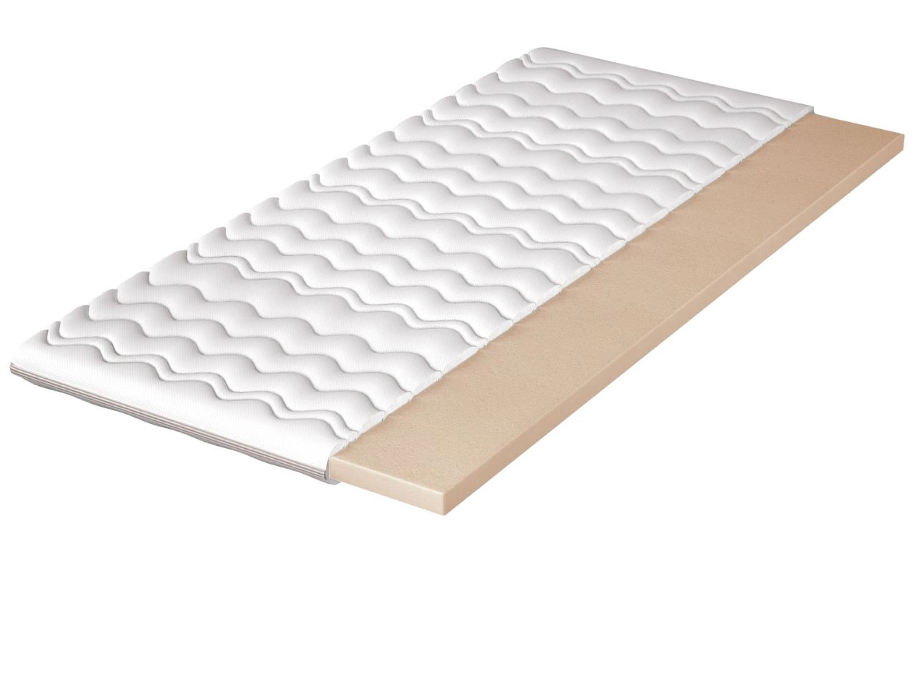 Matratzenauflage mit hochelastischem Schaumstoff 200x200