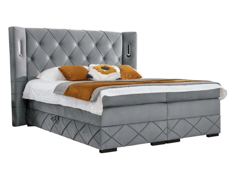 Hellgrau \ 180x200 cm